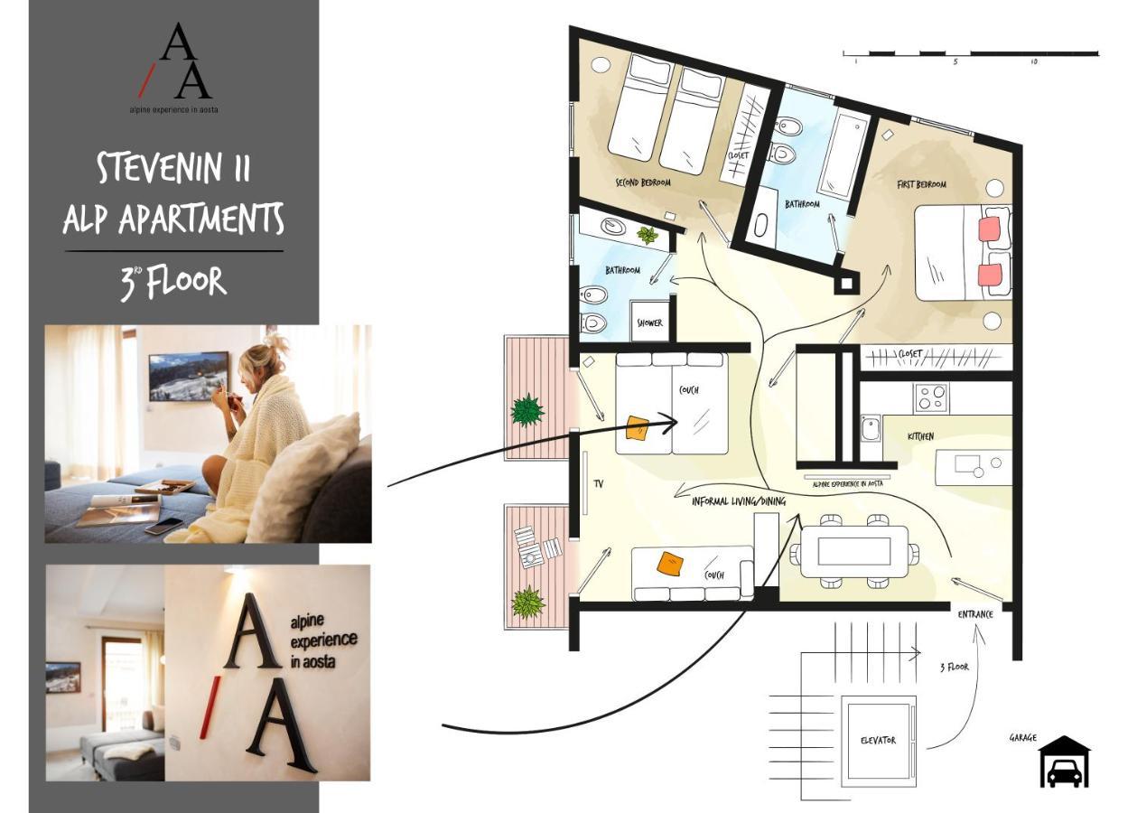 Appartamento Alp & Bike - Stevenin11 Aosta